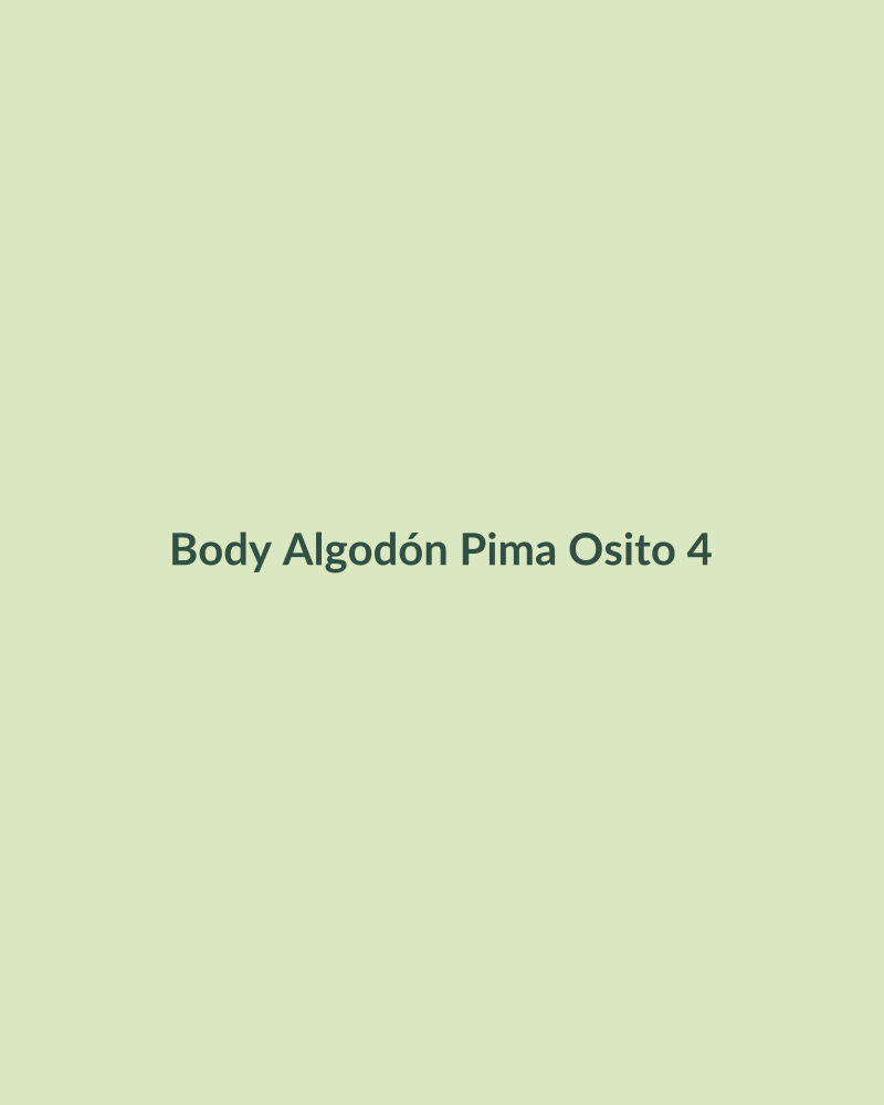 Body Algodón Pima Osito
