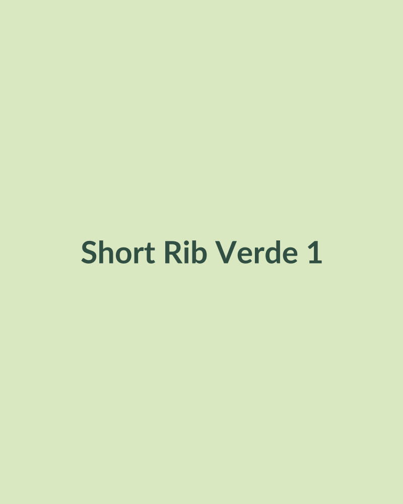 Short Rib Verde
