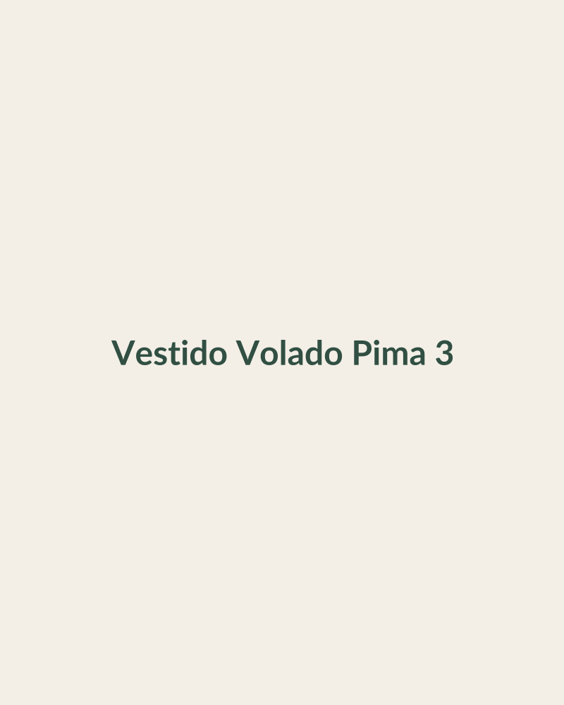 Vestido Volado Pima