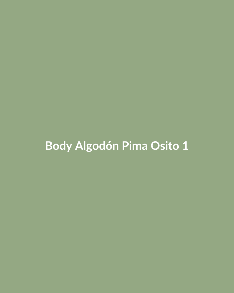 Body Algodón Pima Osito