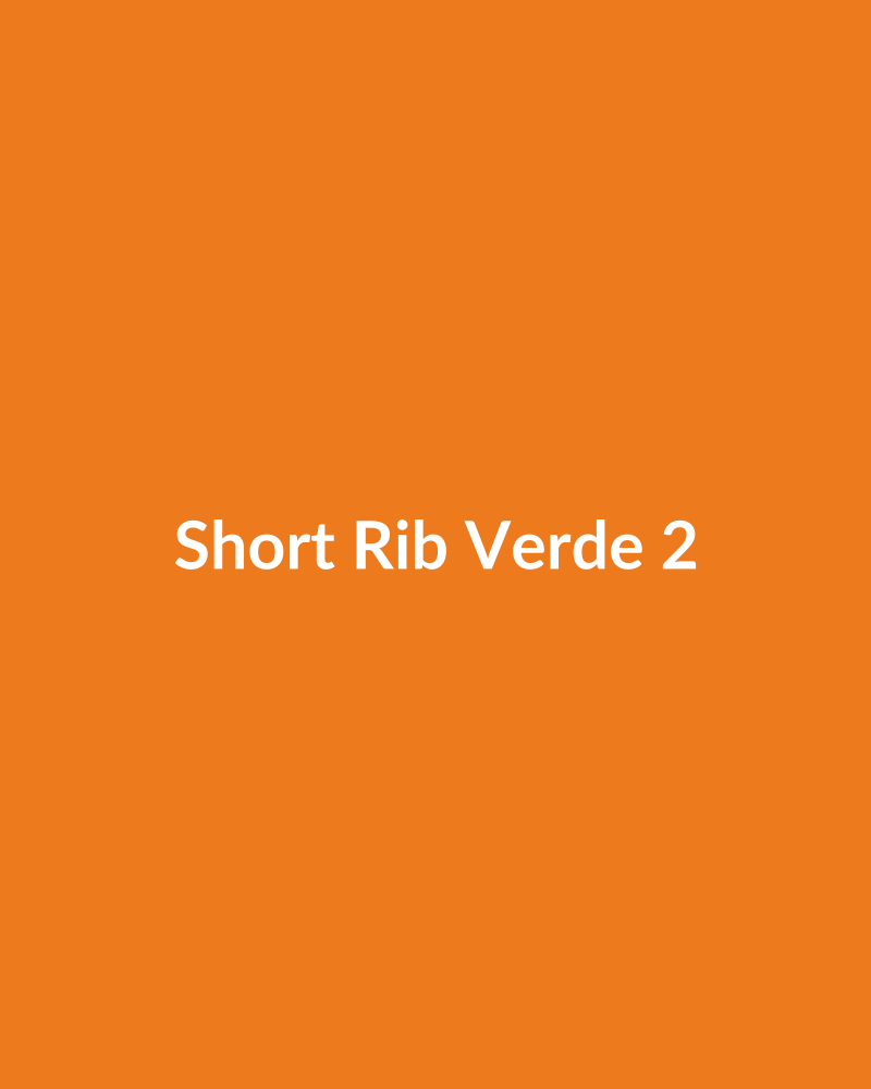 Short Rib Verde