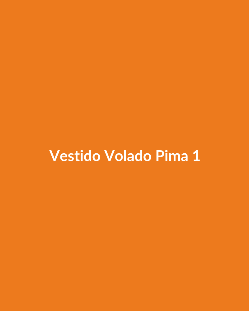 Vestido Volado Pima